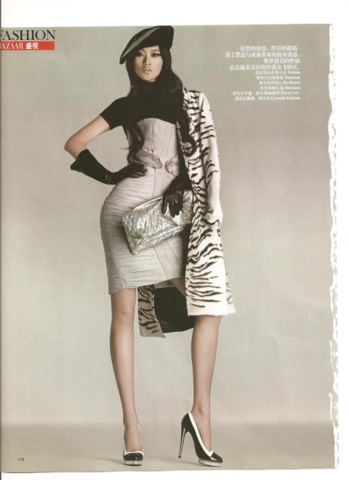 1月刊的时尚芭莎大片---危险新尺度 - 模特张静